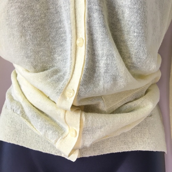 Yellow Luxury Cardigan Sweater - Picture 3 of 12